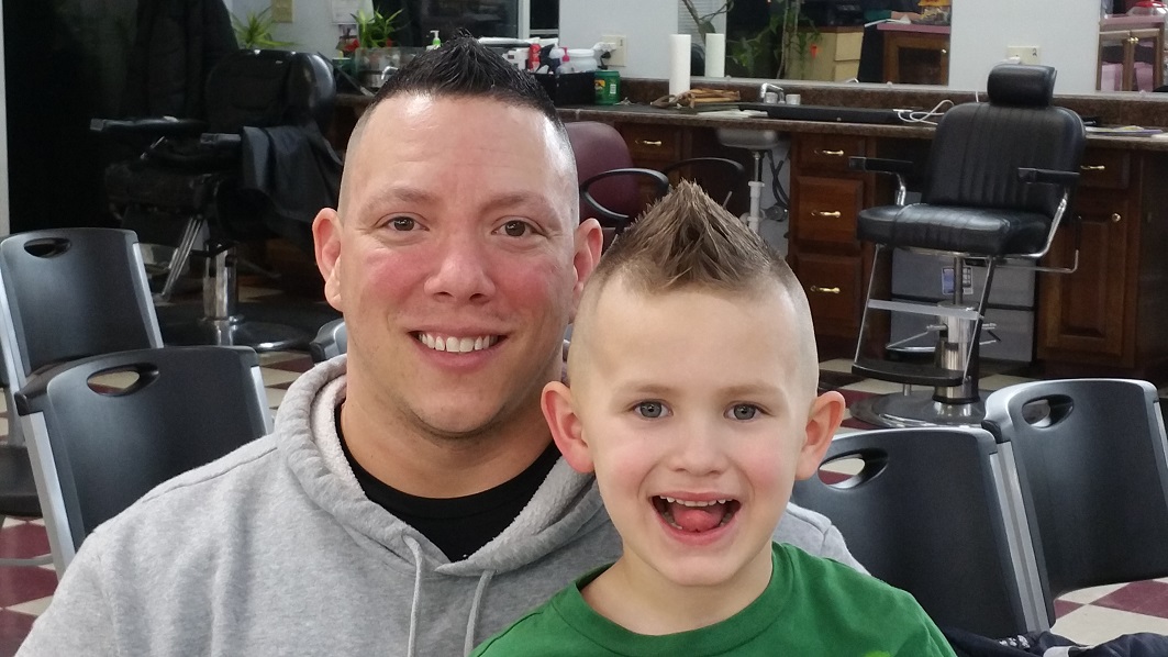 Mohawk haircut